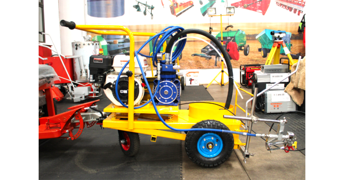 Road Marking Cold Spray Petrol Ride On